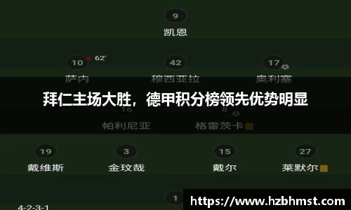 拜仁主场大胜，德甲积分榜领先优势明显
