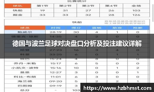 德国与波兰足球对决盘口分析及投注建议详解